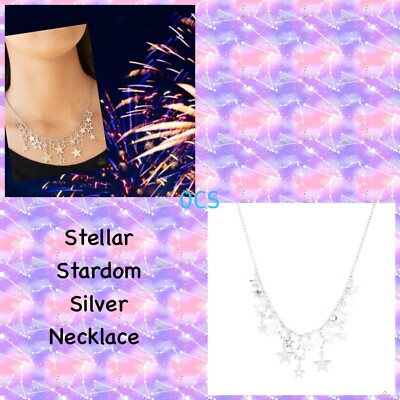 Paparazzi ~  Stellar Stardom  Silver Necklace Set ~ VHTF    BNWT   LQQK