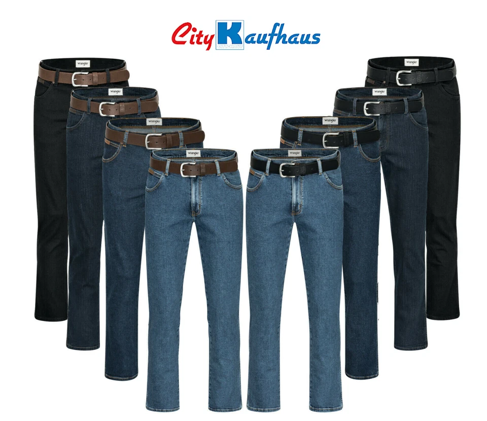 WRANGLER TEXAS Jeans Stretch Herren Herrenjeans Jeanshose INKLUSIVE GÜRTEL - Bild 1 von 4