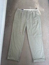 Polo Ralph Lauren Chino Trousers Men's W38 L32 Beige Polyester/Tencel  (240)