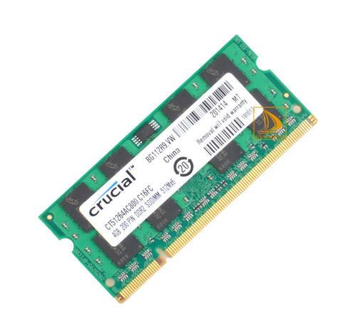 8 GB Crucial (2X 4GB) 2RX8 PC2-6400 DDR2-800MHz 200pin SO-DIMM memoria portátil - Imagen 4 de 10