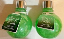 2 Bath  Body Works VANILLA BEAN NOEL 2in1 Body Wash  Bubble Bath 4.8 FL OZ