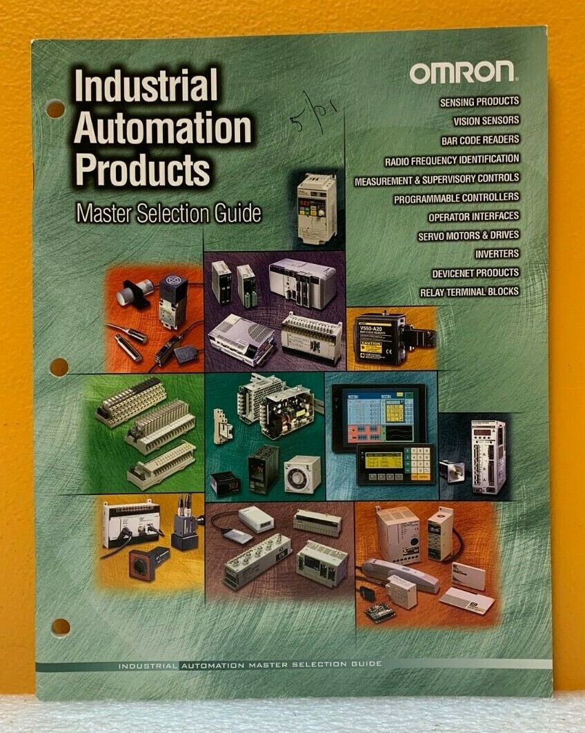 Omron Industrial Automation Products Master Selection Guide (Catalog).