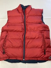 Chaleco acolchado reversible de plumón de ganso vintage azul/naranja NIKE ACG para hombre talla M