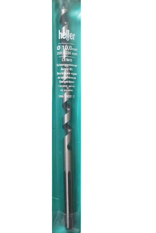 10 x Heller Lewis Auger Wood Hex Drill Bit 8mm x 235mm 190312 £3.99 each inc VAT
