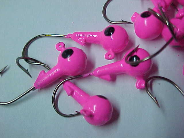 25 Testine Piombate Jig 1/8 Oz (3.5g) Rosa – Per Walleye E Crappie – Pesca In Acqua Dolce (Ami Misura 2)