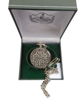 Mullingar Pewter Analog Pocket Watch, Celtic Knot