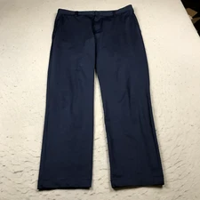 Rhone Pants Mens 34x29 Blue Chino Commuter Pant Solid Casual Button Lightweight