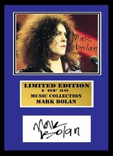 MARK BOLAN   SIGNED FRAMED