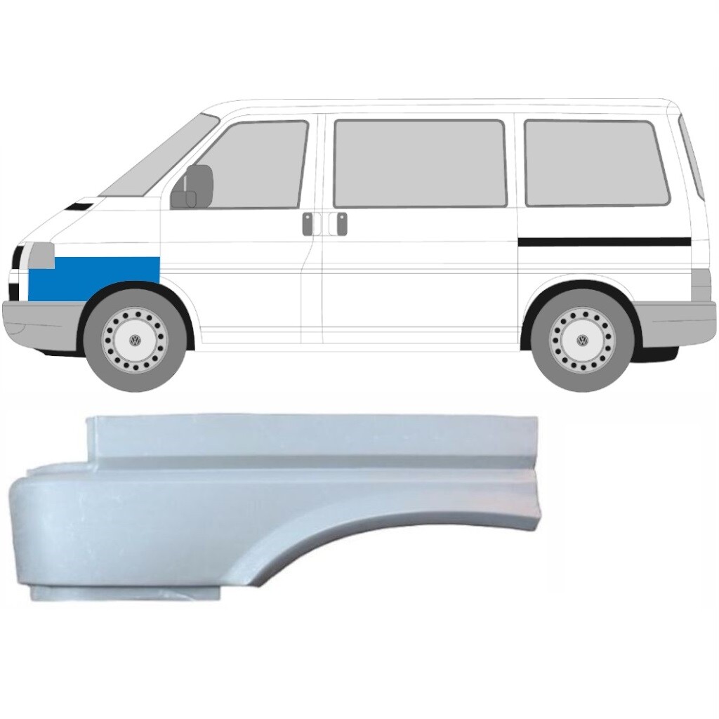 VOLKSWAGEN TRANSPORTER T4 1990-1996 FRONT WING REPAIR PANEL / LEFT LH