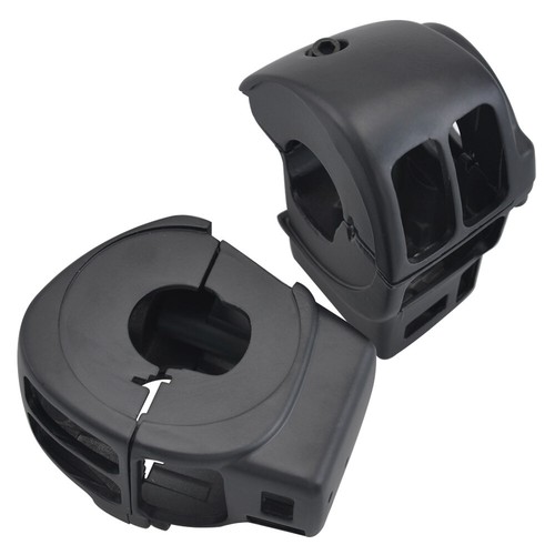 Matte Black Hand Control Switch Housing Covers For Harley Road King FLHR/I 02-13 - Picture 7 of 19