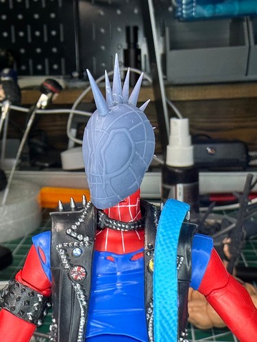 Hobart Brown Spider-Punk head sculpt GI Joe Classified 1/12 scale head unpainte - Picture 4 of 7