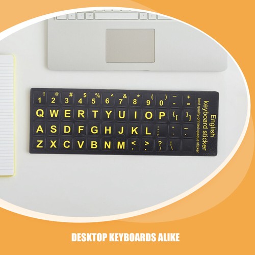 2 Pcs Keyboard Stickers English Replacement Letter Computer for Laptop - Afbeelding 11 van 12