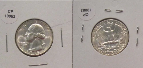 1955 BU Silver Washington Quarter Actual Photo of Coin CP10082