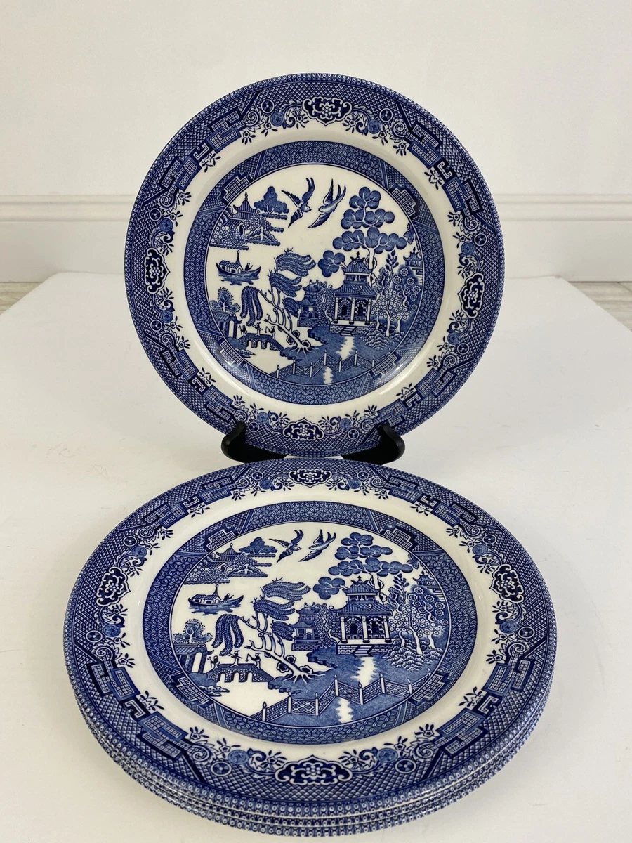 Blue willow cheap dinner plates