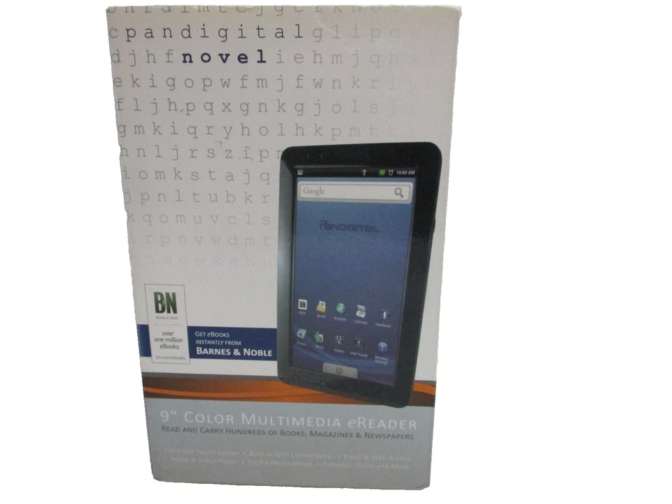 Pandigital Novel 9” Color LCD Multimedia eReader Tablet Barnes & Nobles R91L256 - Image 2 of 4