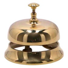 Sonnette D'Hôtel Pour Réception En Laiton De Comptoir Son Aigu Pour Appel