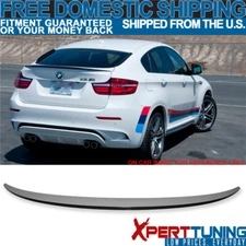 Fits 08-14 BMW E71 X6 P Style Rear Trunk Spoiler Lip Wing Deck Unpainted ABS