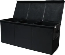 Extra Large Toy Storage Organizer with Lid - Sturdy, CA4786, Black 
