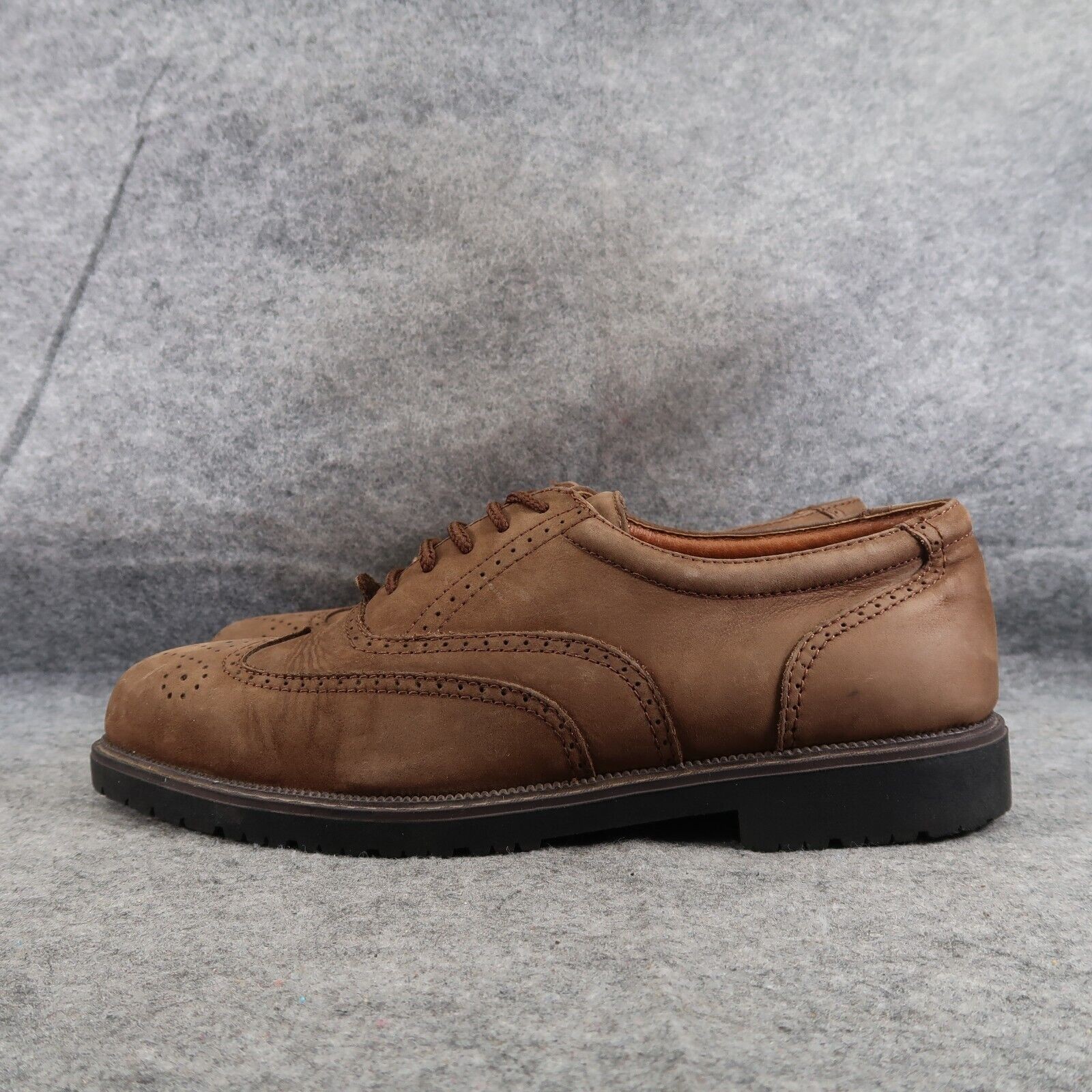 SAOLA Claybrooke Scarpe Uomo 10.5 Oxford Punta Alare Formali Classiche Pelle Montana Marrone