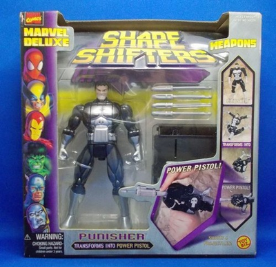 #ad #ad TOYBIZ MARVEL DELUXE SHAPE SHIFTERS WEAPONS PUNISHER TRANSFORMS INTO PO $317.62