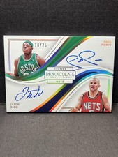 2022-23 Panini Immaculate Paul Pierce Jason Kidd Dual Auto /25 Nets Celtics HOF
