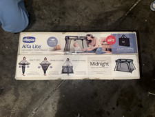 Chicco Alfa Lite Portable Play Yard, Midnight, for Infant Toddler