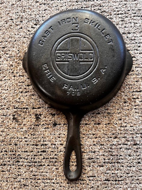 Griswold #3 709 Large Block Logo Erie, PA