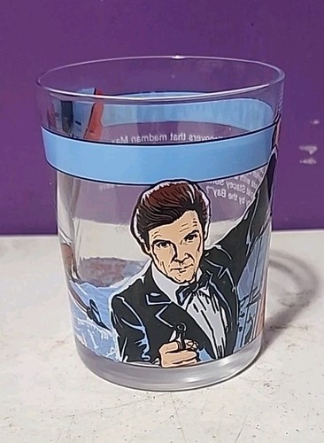 VINTAGE JAMES BOND 1985 GLASS A VIEW TO A KILL DANJAQ S.A. COLLECTOR SERIES