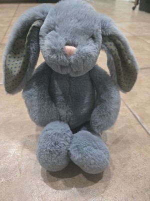 Manhattan Toy Company Gray Bunny Rabbit Floppy Ears Stuffed Lovey Plush EUC