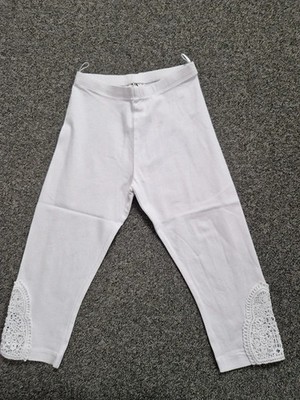 Capri-Leggings Gr. 128 C&A, weiß, sehr guter Zustand