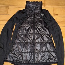 Puma Jacket Womens XS Black Puffer Full Zip O...