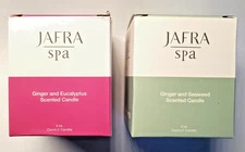 JAFRA SPA  'Ginger & Eucalyptus' / 'Ginger & Seaweed' Candle 2 Pk MSRP $54