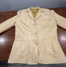 Buckskin Leather Blazer / Jacket Beckmans Eversoft Buckskin Vintage Made In USA