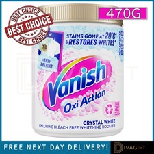 VANISH GOLD OXI ACTION CRYSTAL WHITE POWDER 470G FABRIC STAIN REMOVER WHITENER