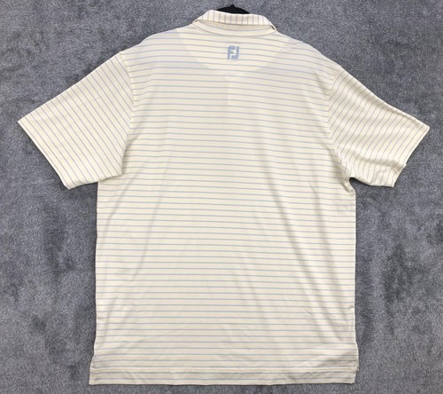 FootJoy Polo Shirt Mens XL Stripe Myrtle Beach Golf Performance Tour Issue - Picture 14 of 20