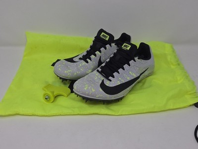 Nike Racinf Zoom Rival S Track Spikes Pure Platinum Speckled Sz Men's 4.5