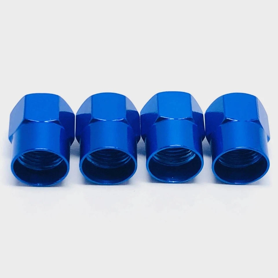 Compatible with Subaru 4Pcs Tire Valve Stem Caps Black Anodized Aluminum Set - Image 3 of 4