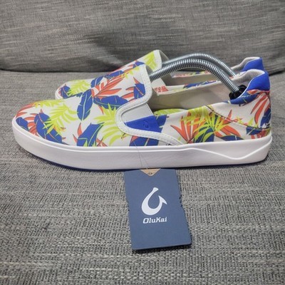 OluKai Lae'ahi Pa'i Men's Size 10 Swell/Aloha Shoes Floral