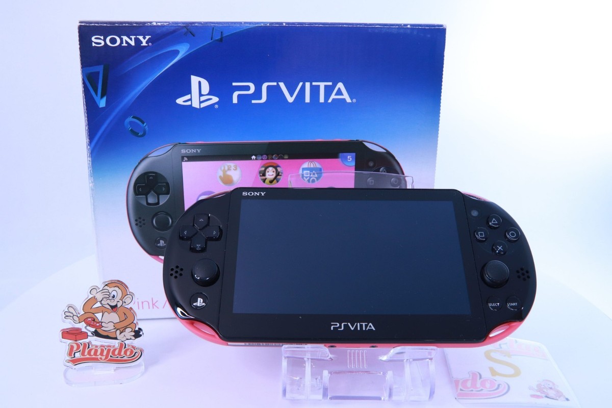 SONY PS Vita PCH-2000 Pink Black Console Only W/Box Select 3Rank