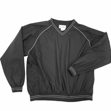 Women's FootJoy Pullover Windbreaker Lightweight Layered Shacket Black - Sz XL
