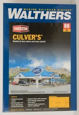 Walthers - Cornerstone Culver's Restaurant, Plastic Kit - New, Open Package