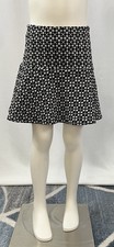 Kidpik Girls Black White Skirt Elastic Waist Size XS 5/6