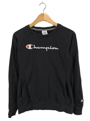 CHAMPION Sweatshirt Dames Sweat T EU 36 noir style décontracté - Photo 1/4