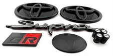 *FULL SET* 9pc Package 2020-2026 SUPRA a90/a91 Emblem Badges GLOSS-BLACK (LODEN)