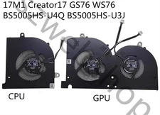 New CPU GPU Cooling Fan MSI GS76 WS76 Creator 17 B11UE MS-17M1 BS5005HS-U31 U4Q