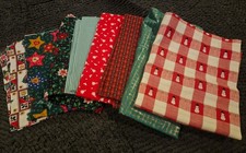 Christmas fabric remnants Check Photos For Sizes Assortment
