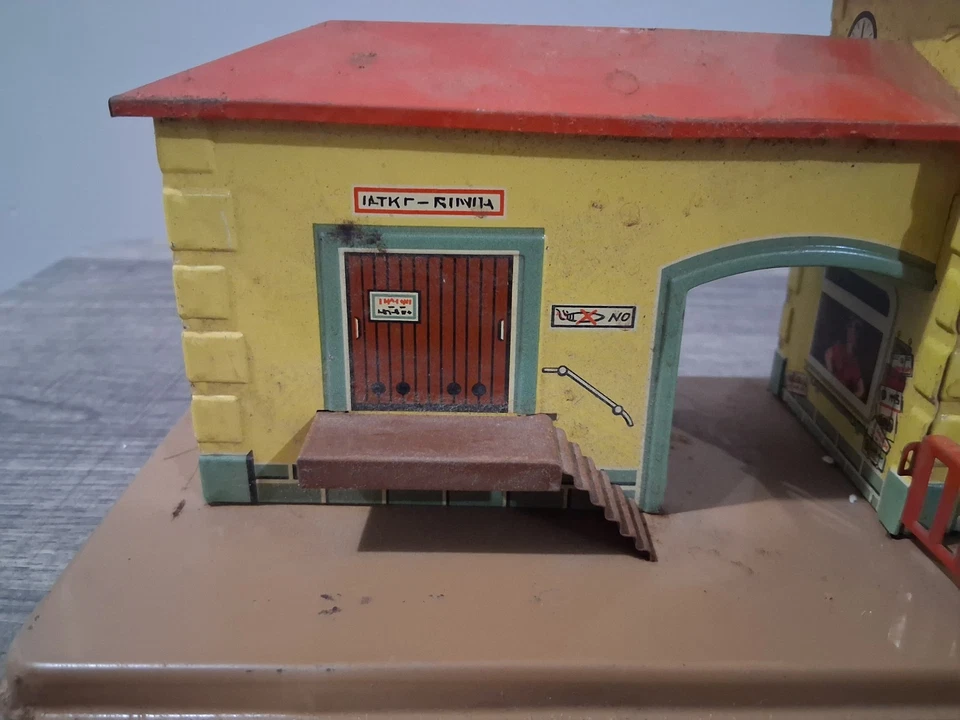 Estación de tren rara litografía calibre O hecha en Alemania Occidental posible MARKLIN Foto 3 de 4