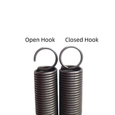 With Hook Extension Tension Spring Wire Dia 4.0mm Spring Steel Outer Dia 20-32mm