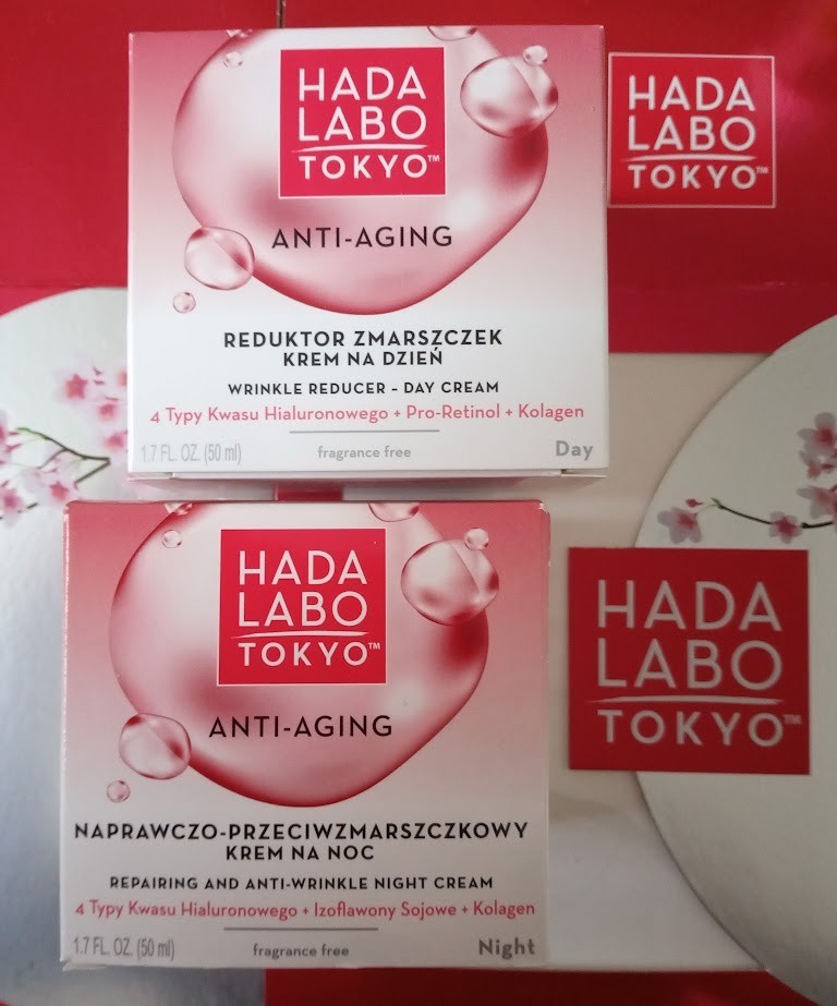 Hada Labo Tokyo Anti Aging Wrinkle Reducer Day Cream 50ml + Night Cream 50ml