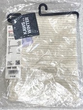 NWT UNIQLO KAWS HEATTECH Souffle Yarn Knitted Embroidery Neck Warmer Kids One Sz